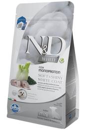 N&D White Dog Puppy Mini sea bass, spirulina & fennel 1,5kg